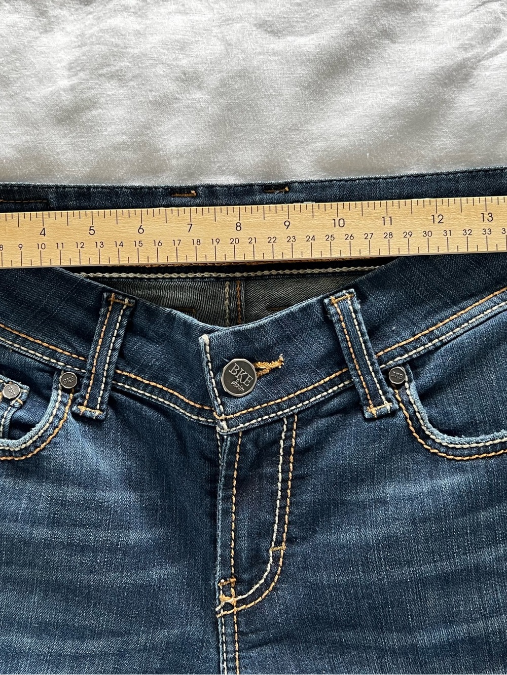 BKE Indigo Bootcut Jeans with Faded Detail - Picture 10 of 11